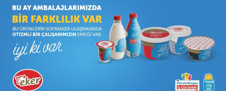 Otizm farkındalığına Eker desteği