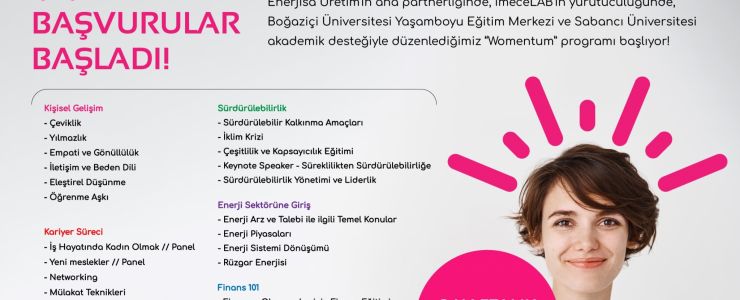 Womentum Kadın Öğrencilere Kariyer Desteği