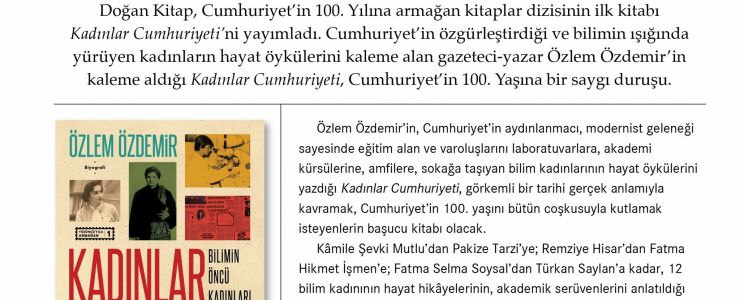 Doğan Kitap'tan Bilimin Öncü Kadınları