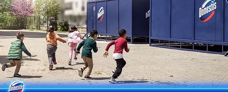 Domestos hijyeni deprem alanına taşıdı