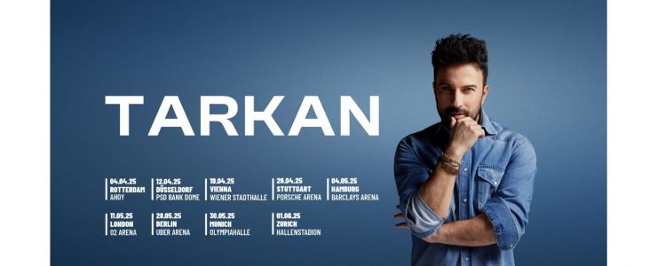 Megastar Tarkan, Yeni Şarkılarıyla Avrupa’da!