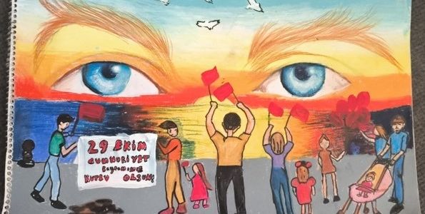 "Minik Kelebekler Cumhuriyet Bayramı için Çizdi!"