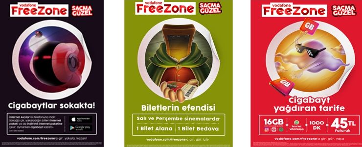 Vodafone'un gençlik markası freezone" yenilendi