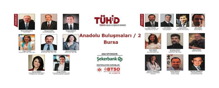 TÜHİD Anadolu Buluşmaları’nın ikincisi Bursa’da gerçekleşiyor