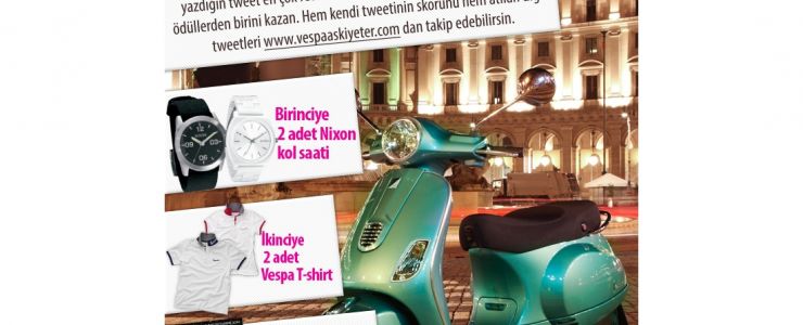 Twitter’da Vespa aşkını en iyi anlatan kazanıyor