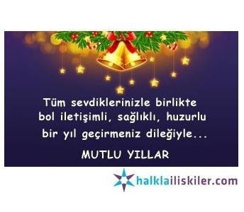Yeni yılınız kutlu olsun...